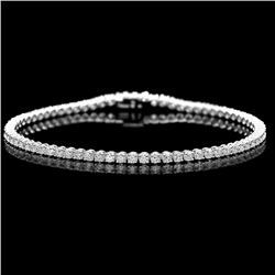 ^18k White Gold 3.00ct Diamond Bracelet