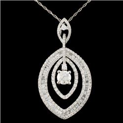 18K Gold 1.83ctw Diamond Pendant