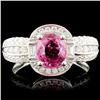 Image 1 : 18K Gold 1.69ct Spinel & 0.47ctw Diamond Ring