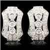 Image 1 : 18K Gold 0.68ctw Diamond Earrings