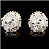 Image 1 : 18K Gold 0.66ctw Diamond Earrings