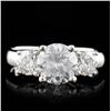 Image 1 : 14K White Gold 2.14ctw Diamond Ring