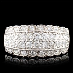 14K White Gold 1.05ctw Diamond Ring