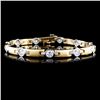Image 1 : 14K TT Gold 2.82ctw Diamond Bracelet