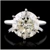 Image 1 : 18K White Gold 5.04ct Solitaire Diamond Ring