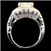 Image 3 : *GIA 18K Gold 3.99ctw Fancy Diamond Ring