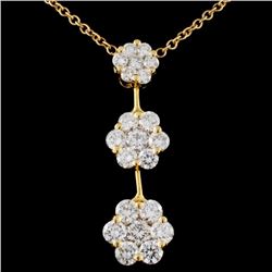 18K Yellow Gold 2.02ctw Diamond Necklace