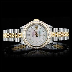 Rolex YG/SS DateJust 1.00ct Diamond Ladies Watch