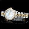Image 2 : Rolex YG/SS DateJust 1.00ct Diamond Ladies Watch