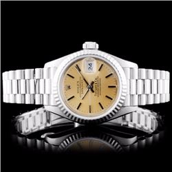 Rolex 18K Gold ÒTiffany & Co.Ó Ladies Pres. Wristh