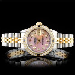 Rolex YG/SS DateJust 1.00ct Diamond Ladies Wristwa