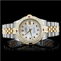 Rolex YG/SS DateJust 1.50ct Diamond Gent's Watch