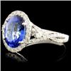 Image 2 : 14K Gold 2.35ct Tanzanite & 0.45ctw Diamond Ring