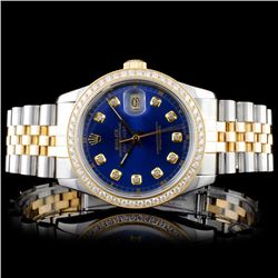 Rolex YG/SS DateJust 1.50ct Diamond Gents Wristwat