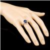Image 3 : 14K Gold 2.12ct Tanzanite & 0.48ctw Diamond Ring