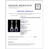 Image 3 : 18K Gold 7.20ctw Tanzanite & 1.56ctw Diamond Earri