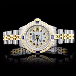 Rolex YG/SS DateJust Ladies 1.00ct Diamond Watch