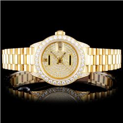 Rolex 18K Gold Presidential Ladies Diamond Watch