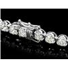 Image 2 : ^18k White Gold 9.00ct Diamond Tennis Bracelet