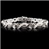 Image 1 : 14K Gold 2.47ctw Fancy Color Diamond Bracelet