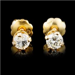 14K Gold 0.24ctw Diamond Earrings