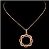 Image 2 : 14K Gold 0.62ctw Fancy Color Diamond Pendant