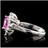 Image 3 : 14K White Gold 2.18ct Sapphire & 0.87ct Diamond Ri