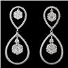Image 1 : 14K White Gold 2.14ctw Diamond Earrings