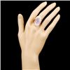 Image 4 : 14K Gold 18.04ct Quartz & 0.35ctw Diamond Ring