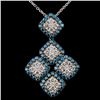 Image 1 : 14K White Gold 1.88ctw Fancy Color Diamond Pendant