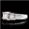 Image 2 : 14K White Gold 1.91ctw Diamond Ring