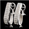 Image 2 : 14K White Gold 2.44ctw Diamond Earrings