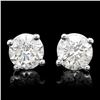 Image 1 : 14k White Gold 1.70ct Diamond Earrings
