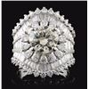 Image 1 : 18K White Gold 4.88ctw Diamond Ring