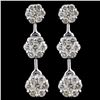 Image 1 : 14k White Gold 2.10ctw Diamond Earrings