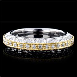 18K Two-Tone 0.72ctw Diamond Ring