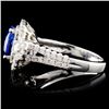 Image 3 : 18K White Gold 2.13ct Sapphire & 0.79ct Diamond Ri