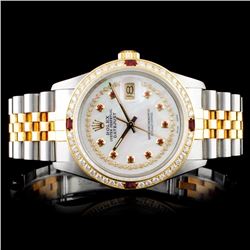 Rolex DateJust 18K/SS 1.50ct Diamond Watch