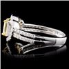 Image 3 : 14K White Gold 1.93ctw Fancy Color Diamond Ring