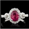 Image 1 : 18K White Gold 1.75ct Sapphire & 0.85ct Diamond Ri