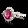 Image 2 : 18K White Gold 1.75ct Sapphire & 0.85ct Diamond Ri