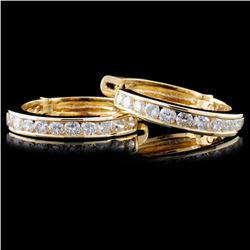 14K Gold 2.47ctw Diamond Earrings