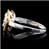 Image 3 : 14K White Gold 1.05ctw Fancy Color Diamond Ring