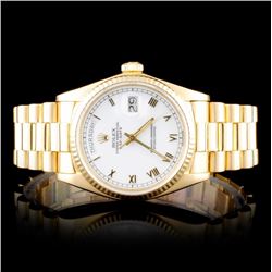 Rolex Yellow Gold Day-Date Wristwatch