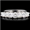 Image 1 : Solid Platinum 1.00ctw Diamond Ring