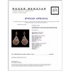 Image 3 : 14K White Gold 1.71ctw Fancy Color Diamond Earring