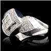 Image 2 : 18K White Gold 0.97ctw Diamond Ring