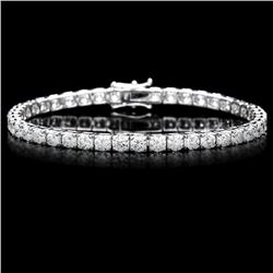 ^18k White Gold 9.50ct Diamond Tennis Bracelet