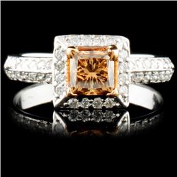 14K Gold 1.07ctw Fancy Color Diamond Ring