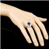 Image 3 : 18K Gold 5.60ct Sapphire & 1.44ctw Diamond Ring